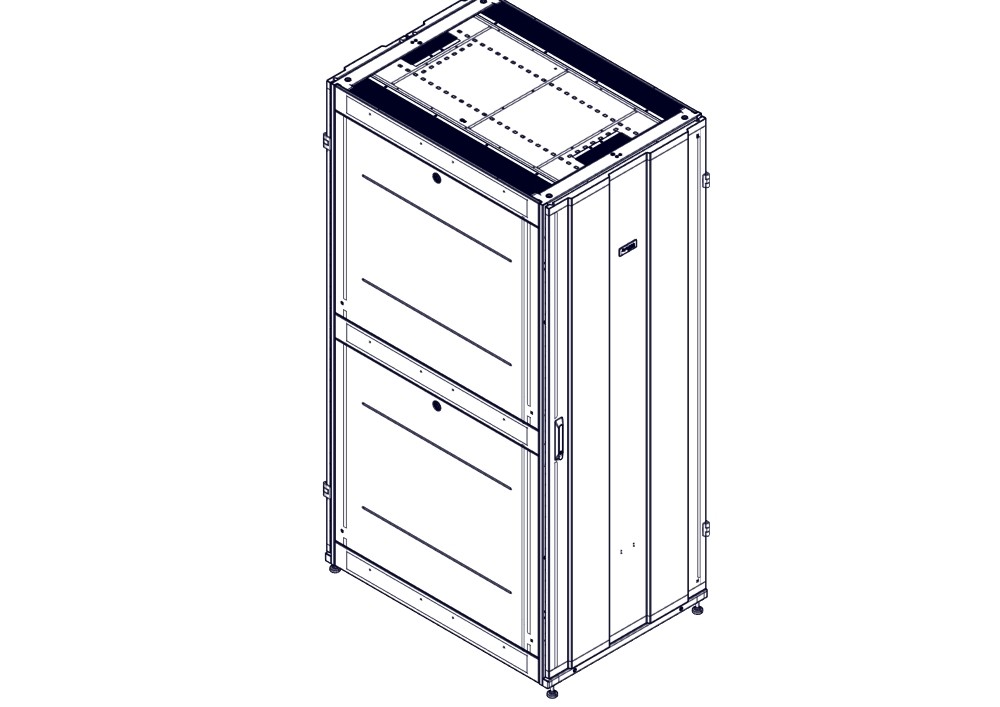 Systeme Electric Шкаф Systeme Electric, серия Uniprom, 42U-750/1070, боковые панели 4шт, черный