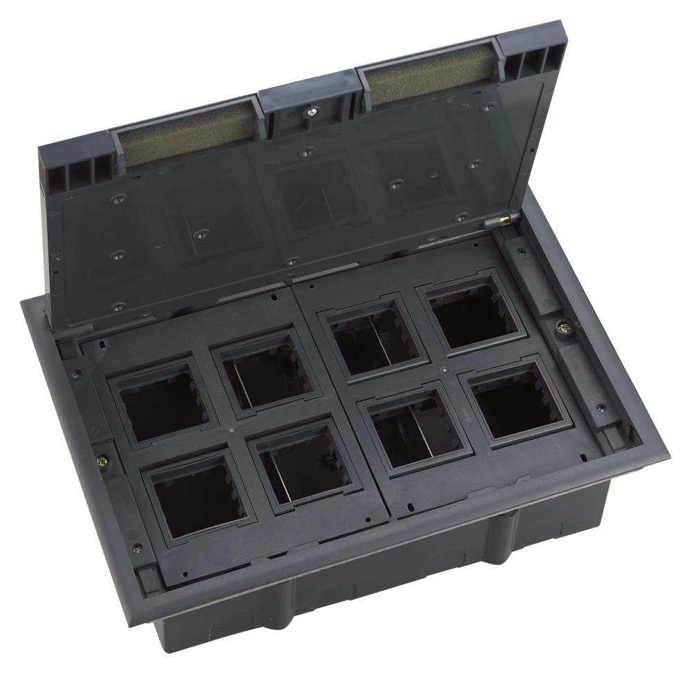 Systeme Elecrtic MultiDesk Люк на 16 модулей IP40 для фальшпола с монтажной коробкой, тип MDK10