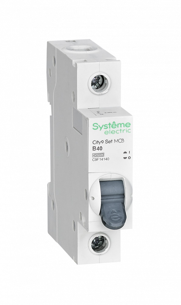 Systeme Electric City9 Set Автоматический выключатель (АВ) B 40А 1P 4.5kA 230В