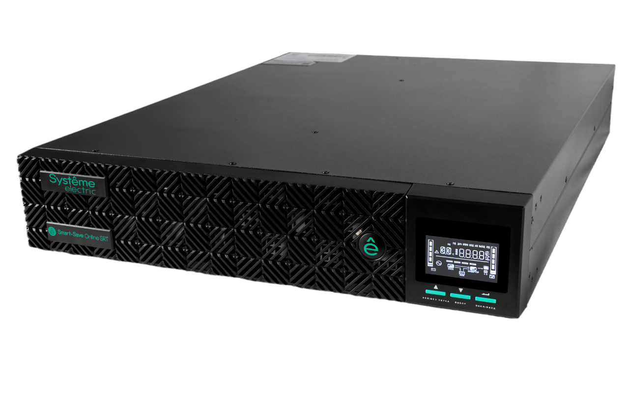 Systeme Electric ИБП SRTSE 2 поколения 2000 ВА/Вт, 2U, 8 C13+1 C19, USB, RS-232, сухие контакты, SNMP-карта