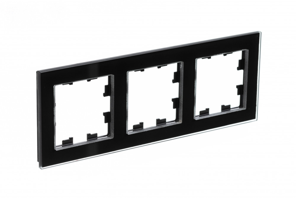 Systeme Electric AtlasDesign Nature Стекло черный Рамка 3-ая