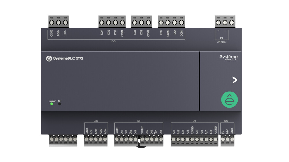Systeme Electric Смешанный модуль ввода/вывода; 24 VDC; 28 IO: 8 DI, 8 DO (реле), 8 AI, 4 AO