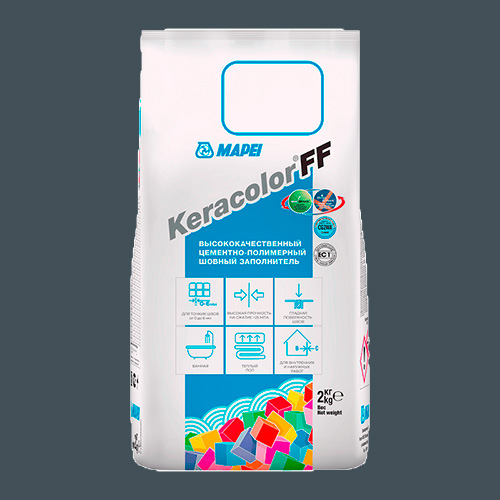 Затирка швов цементная Mapei Keracolor FF №114 Антрацит 2кг