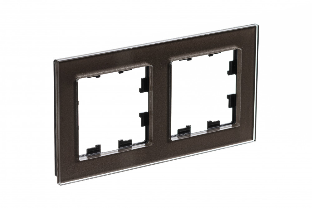 Systeme Electric AtlasDesign Nature Стекло мокко Рамка 2-ая