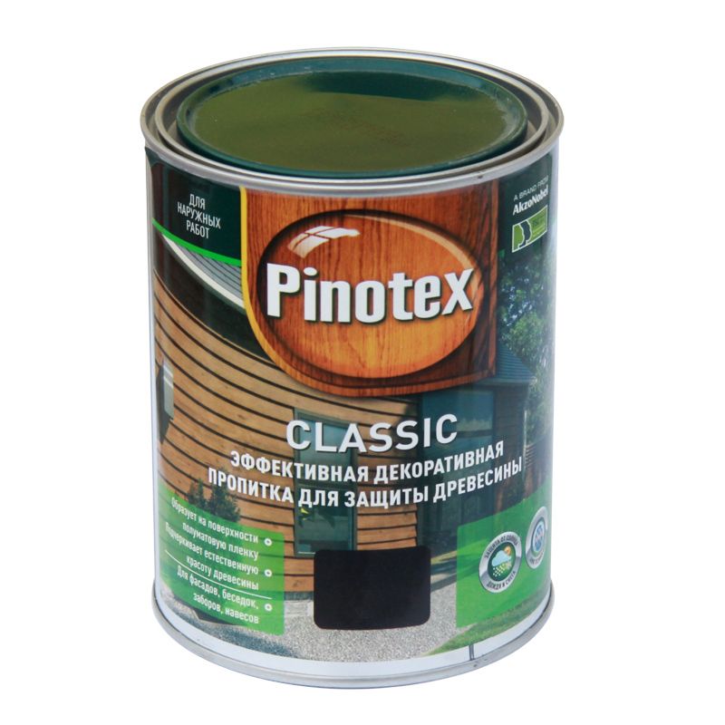 Деревозащитное средство Pinotex Classic Бесцветный, 1 л