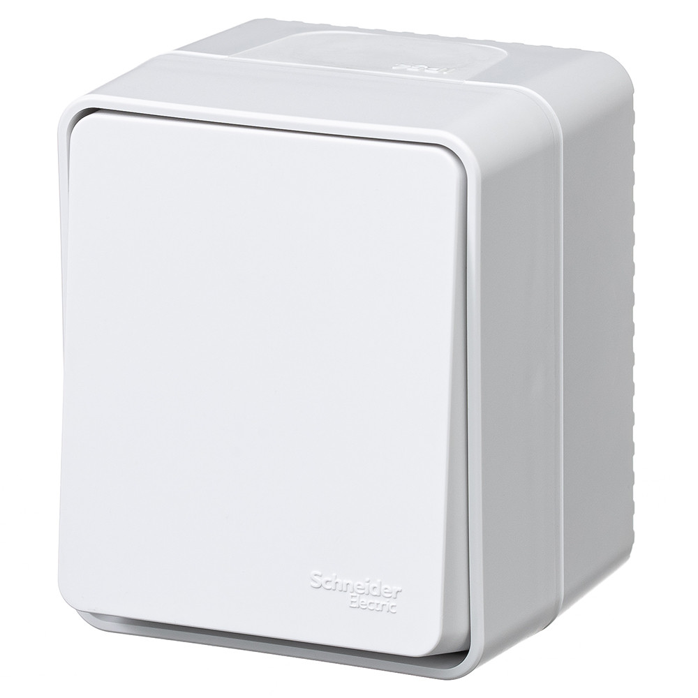 Systeme Electric AtlasDesign Profi54 Наруж Белый Выключатель кнопочный 1-клавишный 10 АХ