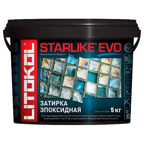 Эпоксидная затирка для плитки Litokol Starlike Evo S.100 Bianco Assoluto, 5 кг