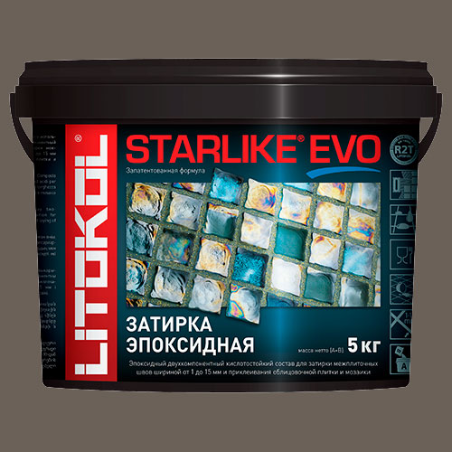 Затирка швов эпоксидная Litokol Starlike Evo S.232 Cuoio, 5 кг