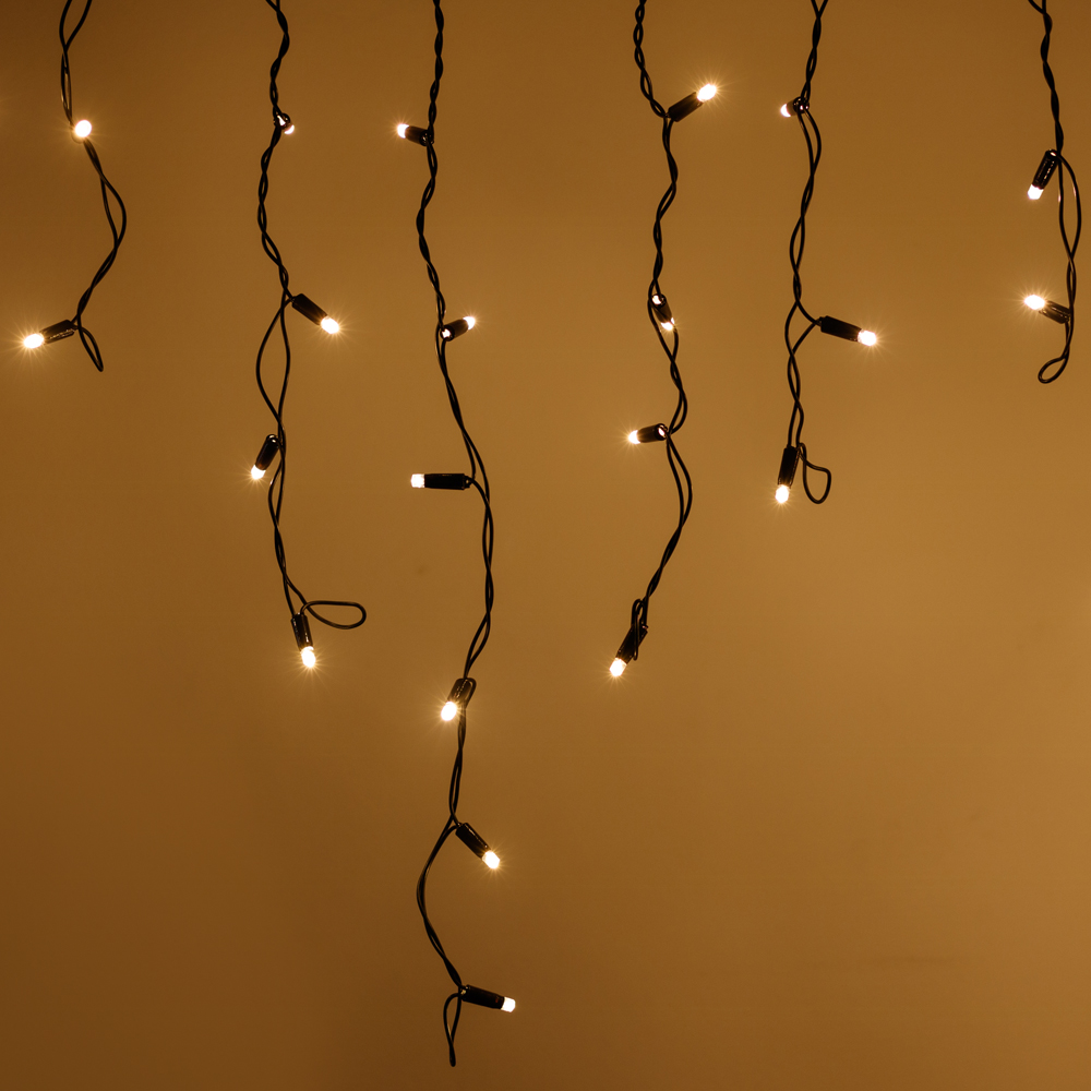 Arlight Светодиодная гирлянда ARD-EDGE-PRO-4000x600-BLACK-128LED-FLASH WARM (230V, 8W) (Ardecoled, IP65)