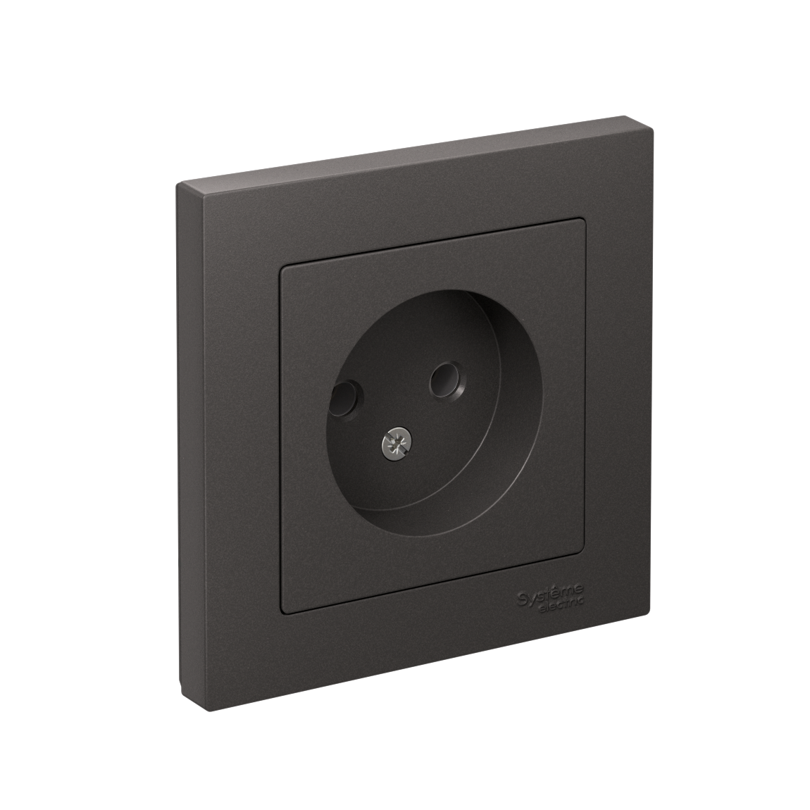 Systeme Electric AtlasDesign Базальт Розетка б/з, 16А, в сборе
