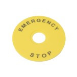 Systeme Electric Маркировка для кнопки аварийного останова "Emergency Stop" D90