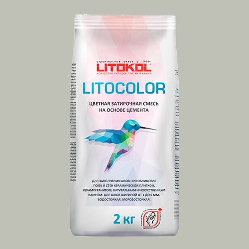 Затирка швов цементная Litokol Litocolor L.10 Светло-серый, алюм.мешок 20 кг