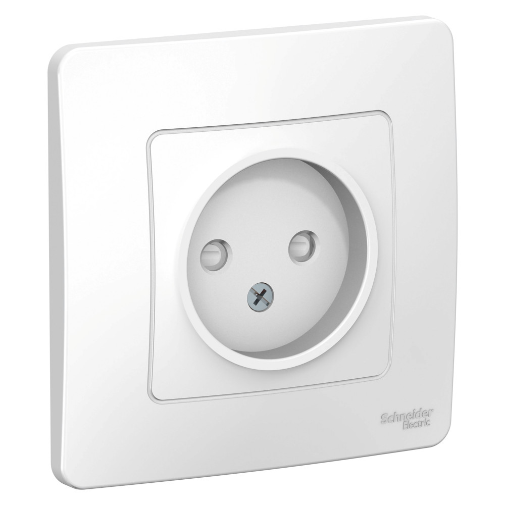 Systeme Electric Blanca внутр Бел Розетка б/з со шторками, 16А, 250В