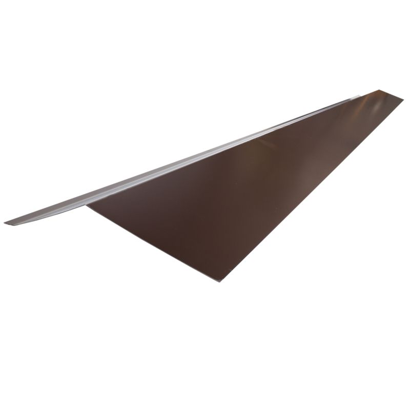 Планка карнизная Шинглас, коричневая, 75х50х5 мм длина 2 м