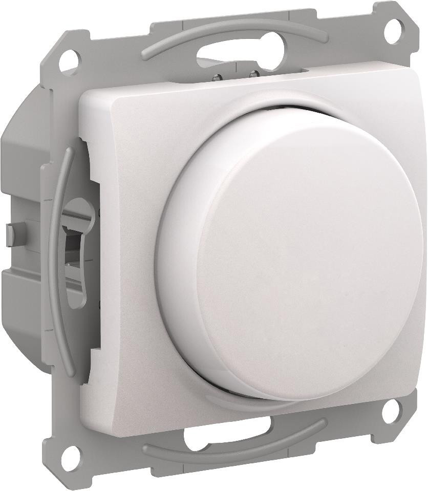 Systeme Electric Glossa Перламутр Светорегулятор (диммер) повор-нажим, LED, RC, 400Вт, мех.