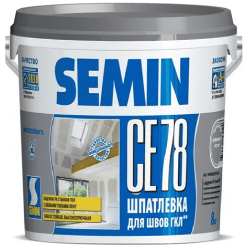 Шпатлевка Semin Ce 78 (серая крышка), 25кг