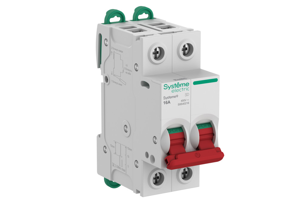 Systeme Electric Systeme9 Выключатель нагрузки (ВН) 2P 16A 400В