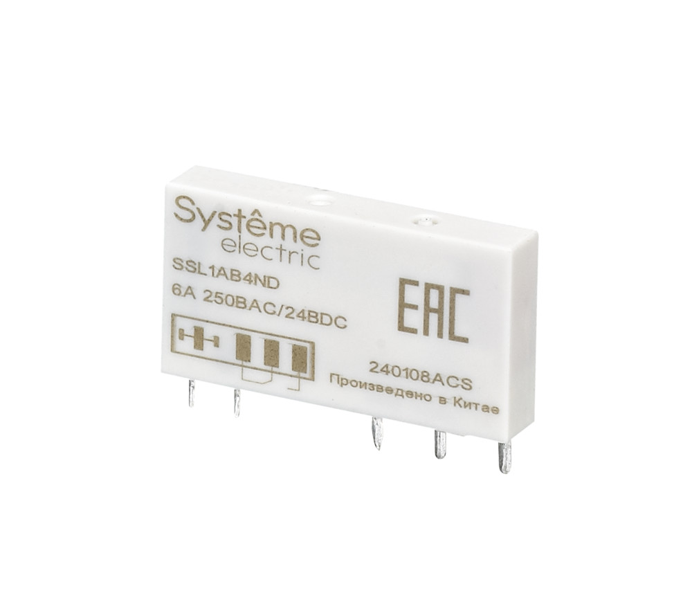 Systeme Electric Реле интерфейсное 1CO,6A, 60В DC