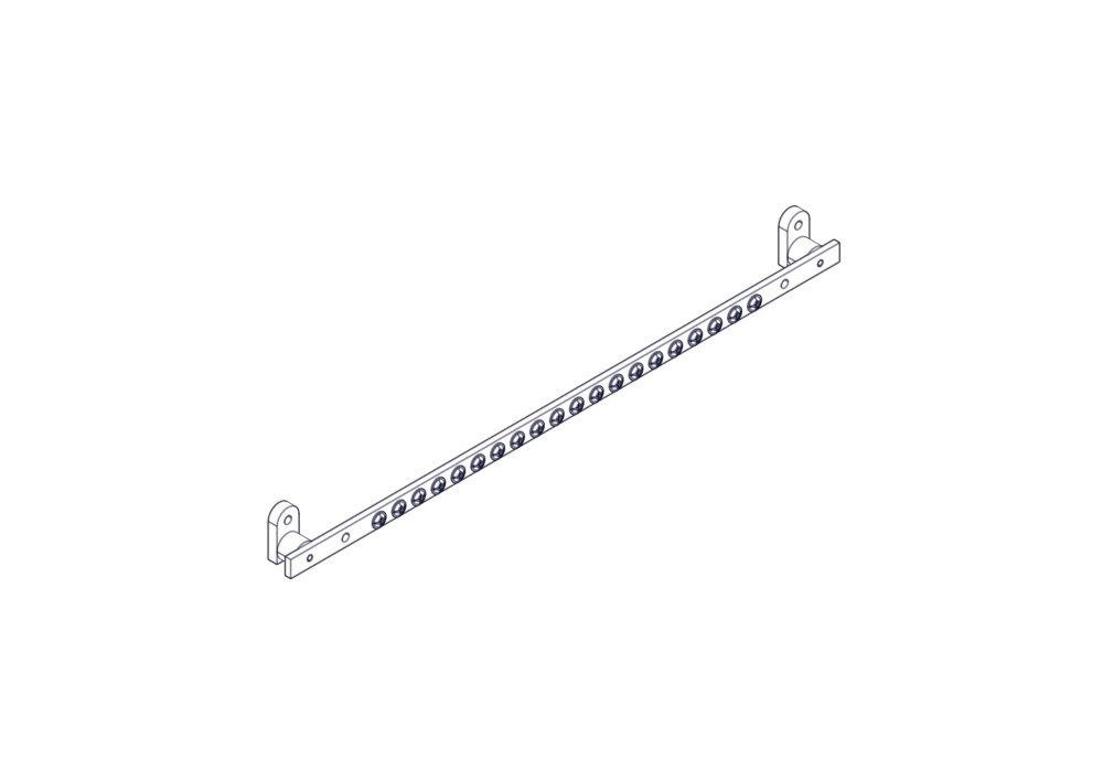 Systeme Electric Шина заземления Systeme Electric, серия Uniprom, 19", винтовые зажимы