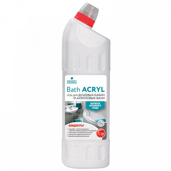 Средство для чистки акриловых поверхностей Bath Acryl, 1л, Prosept Средство для чистки акриловых поверхностей Bath Acryl, 1л, Prosept
