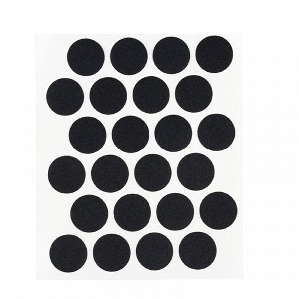 Заглушка самоклейка 14 мм черная (50 шт) - пакет Заглушка самоклейка 14 мм черная (50 шт) - пакет