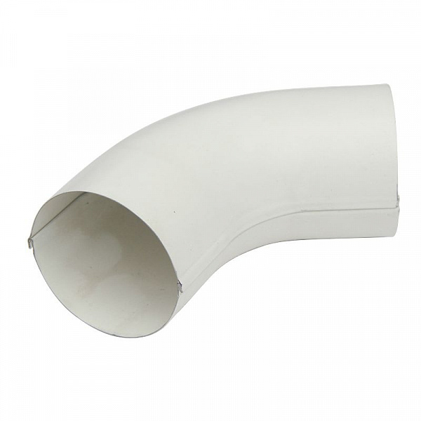 Колено трубы O 90, 60 гр. (RAL 9010-0,6) белый GRANDSYSTEM Колено трубы O 90, 60 гр. (RAL 9010-0,6) белый GRANDSYSTEM