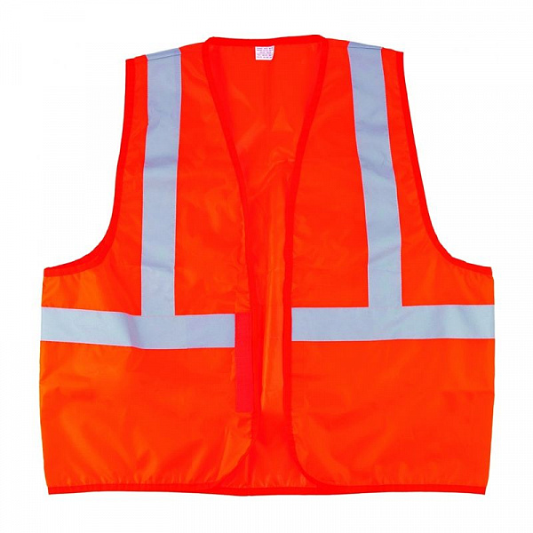 Жилет сигнальный оранжевый, флуоресцентный, XL Жилет сигнальный оранжевый, флуоресцентный, XL