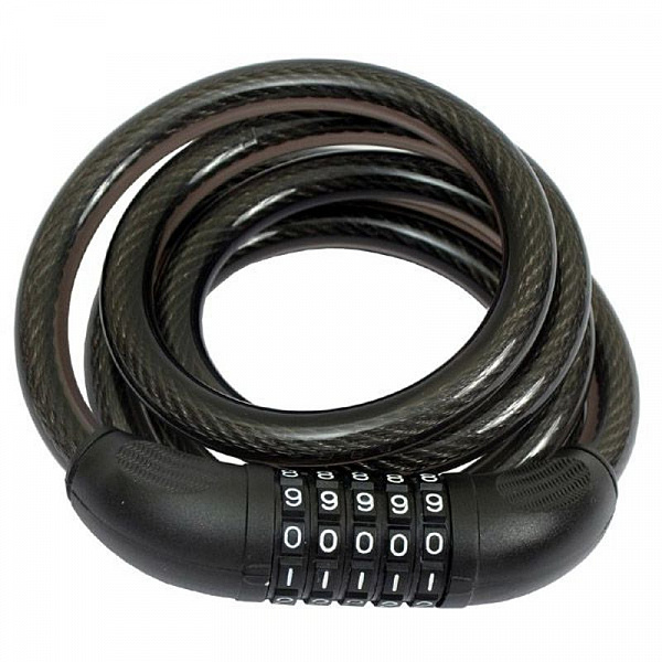 Замок навесной кодовый с тросом для велосипеда АЛЛЮР ВС-Т 12К 1500 мм Замок навесной кодовый с тросом для велосипеда АЛЛЮР ВС-Т 12К 1500 мм