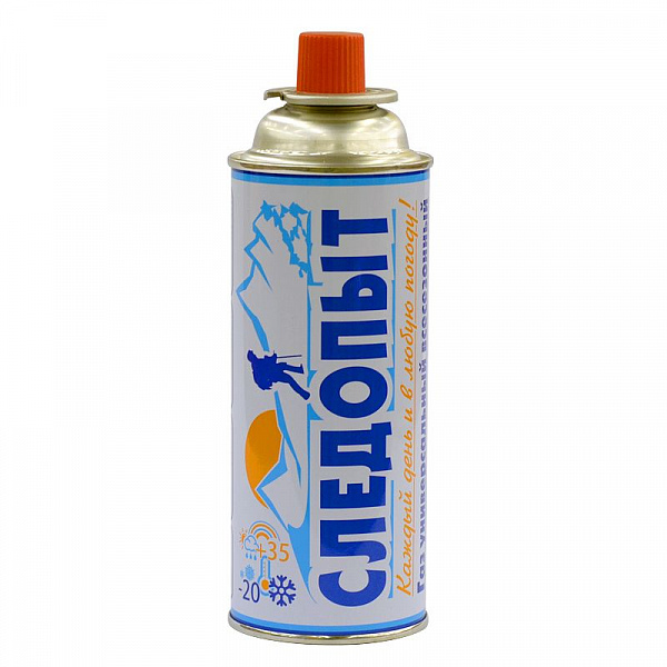 Баллон с газом СЛЕДОПЫТ, 220г (всесезонный) Баллон с газом СЛЕДОПЫТ, 220г (всесезонный)