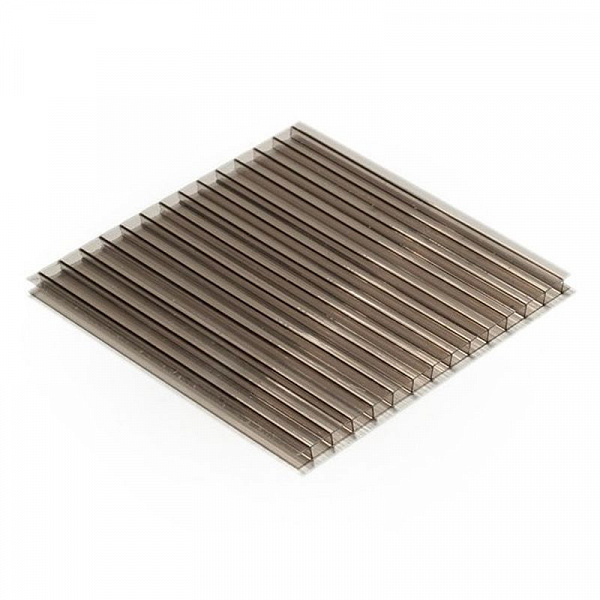 Сотовый поликарбонат MultiGreen, бронзовый 4 мм 2,1х6 м, плот. 0,5 кг/м2 Сотовый поликарбонат MultiGreen, бронзовый 4 мм 2,1х6 м, плот. 0,5 кг/м2