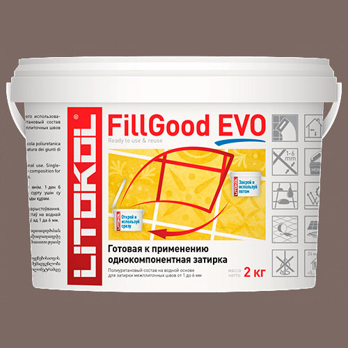 Затирка швов полиуретановая Litokol Fillgood Evo F.230 Cacao, 2 кг
