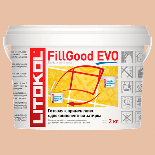 Затирка швов полиуретановая Litokol Fillgood Evo F.205 Travertino, 2 кг